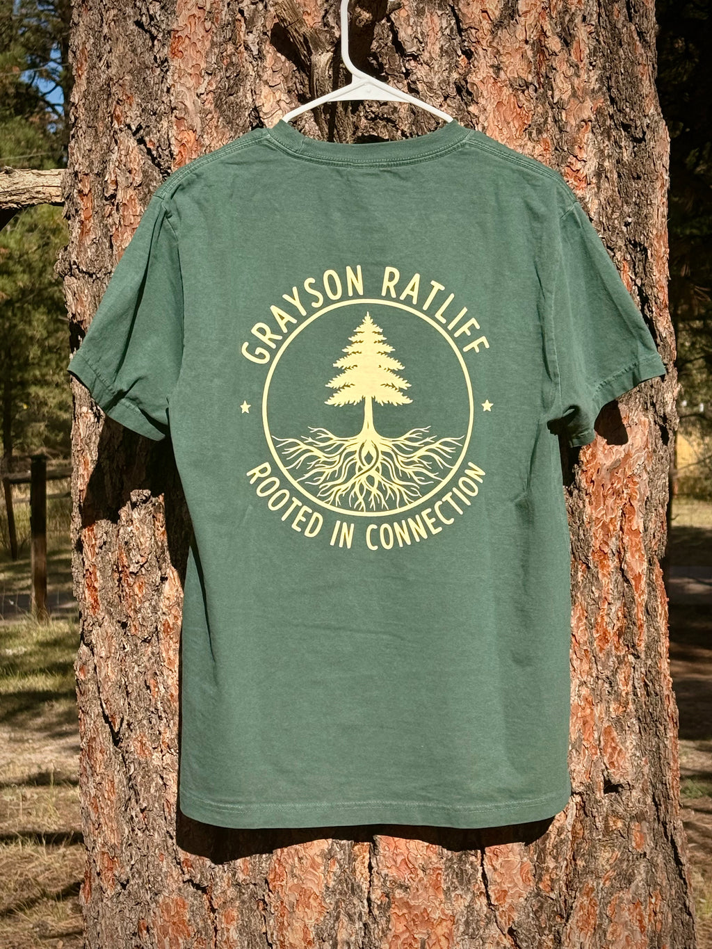 Rooted In Connection – Premium Tee (Washed Pine)